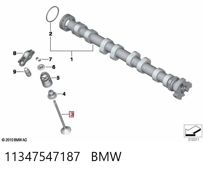 11347547187 BMW Válvula de escape