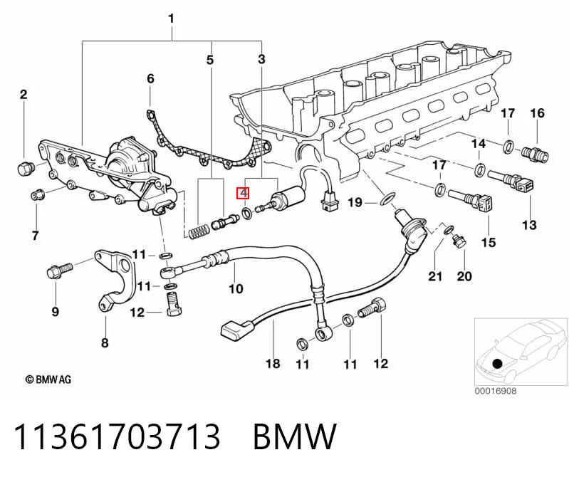 11361703713 BMW Vedante de tampa do gargalho de enchimento de óleo
