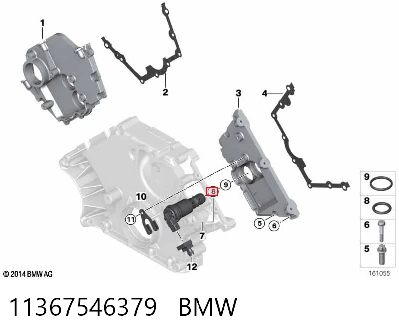 11367546379 BMW Vedante de regulador das fases de distribuição de gás