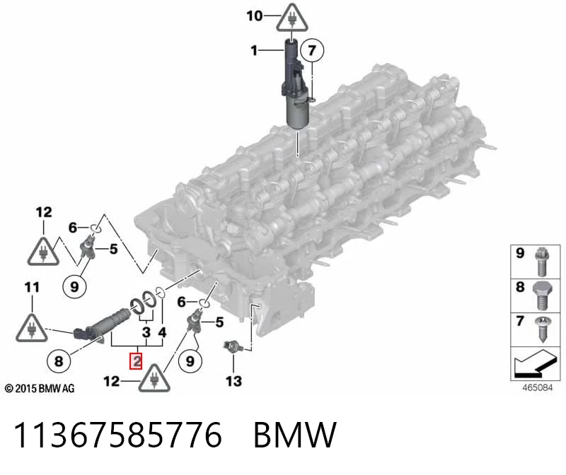 11367585776 BMW Válvula eletromagnética de posição (de fases) da árvore distribuidora