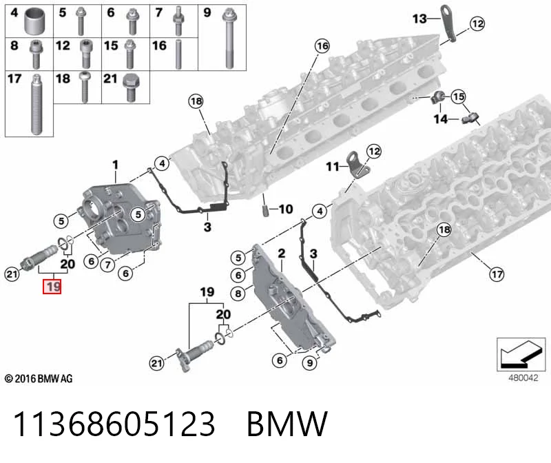 11368605123 BMW Válvula eletromagnética de posição (de fases) da árvore distribuidora