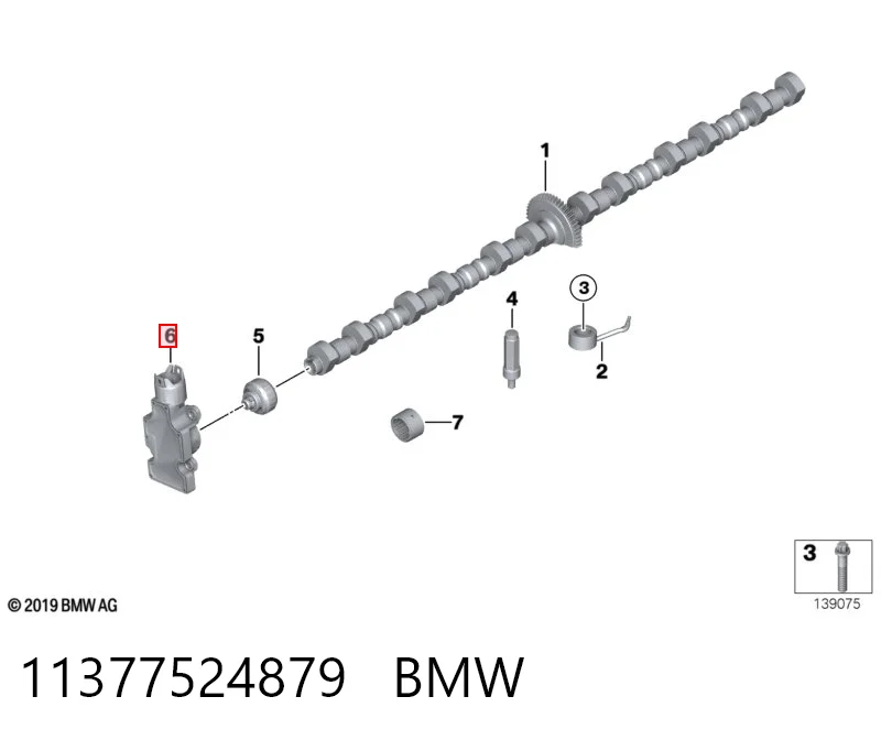11377524879 BMW Sensor de posição da árvore distribuidora