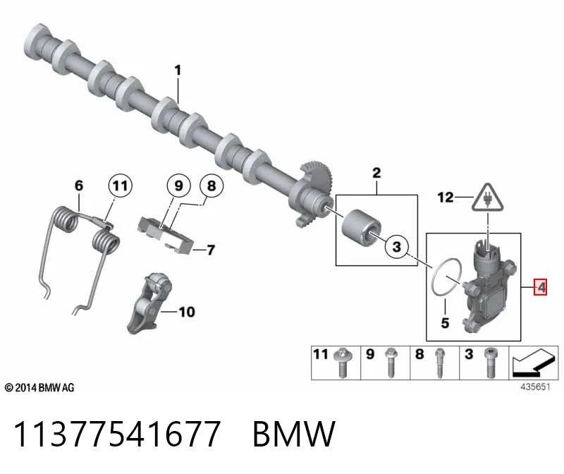 11377541677 BMW Sensor de posição da árvore distribuidora