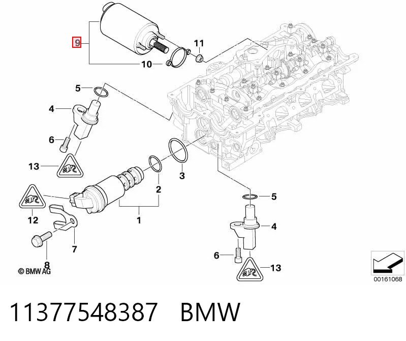 11377548387 BMW Válvula (regulador) de marcha a vácuo