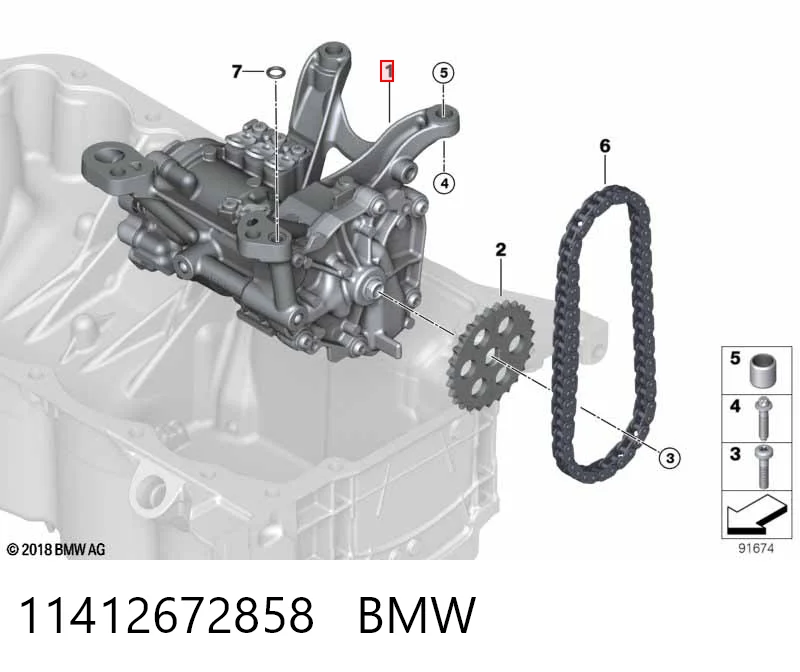  Bomba de óleo BMW 1 hatchback (F40) (2019 - 2026) 