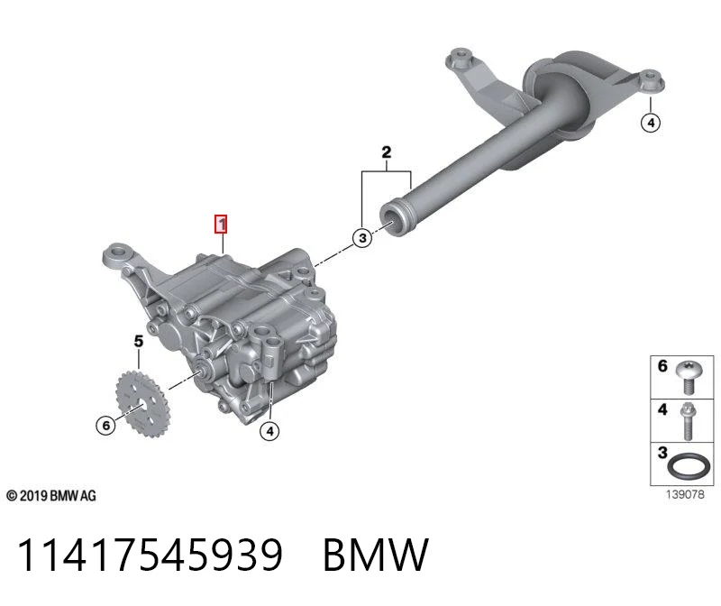 11417545939 BMW Bomba de óleo