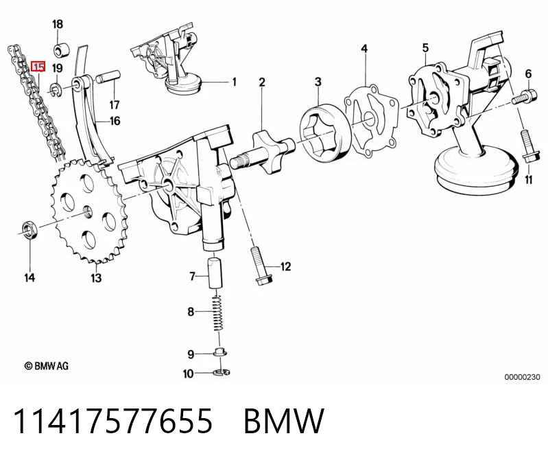 Cadeia de bomba de óleo Volvo 245548 preço, a partir de 18,23 USD