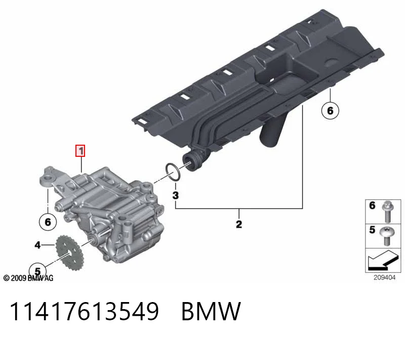 11417613549 BMW Bomba de óleo