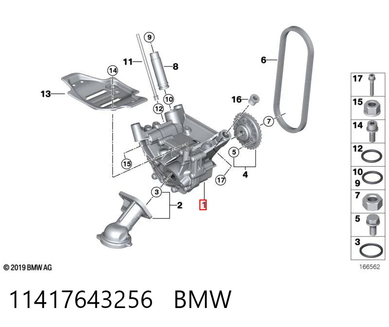 11417612777 BMW Bomba de óleo