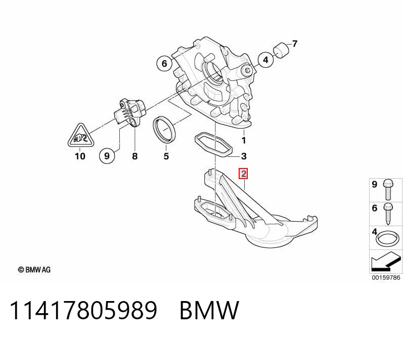 Bomba de óleo para Volvo V40 525, 526