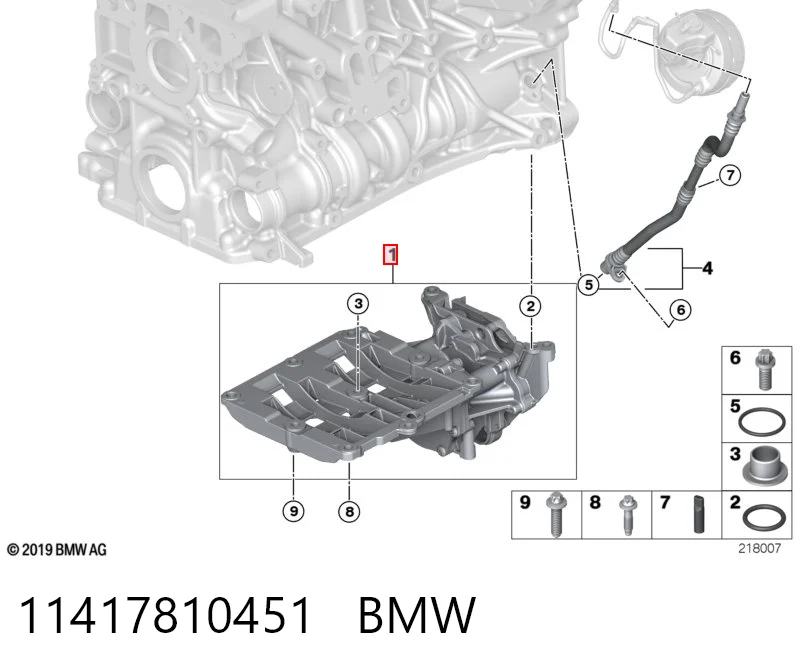 11417810451 BMW Bomba de óleo