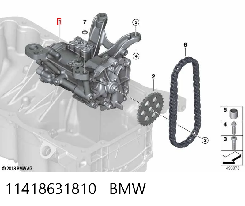 11418631810 BMW Bomba de óleo