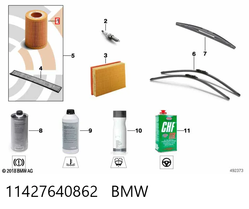 11427640862 BMW Filtro de óleo