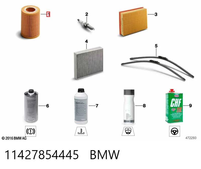 11427854445 BMW Filtro de óleo
