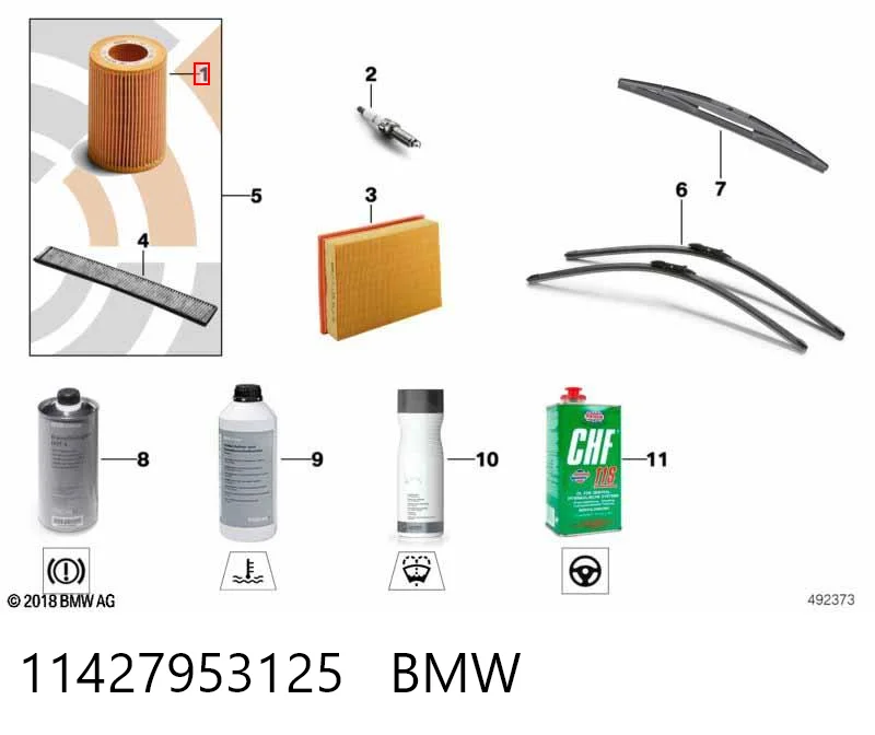 11427953125 BMW Filtro de óleo