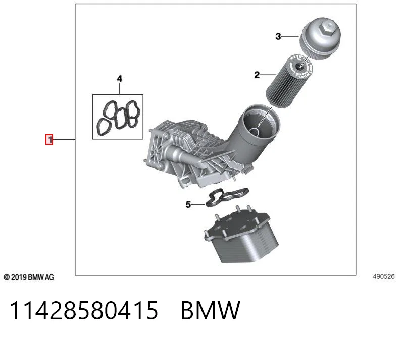 11428580415 BMW Caixa do filtro de óleo