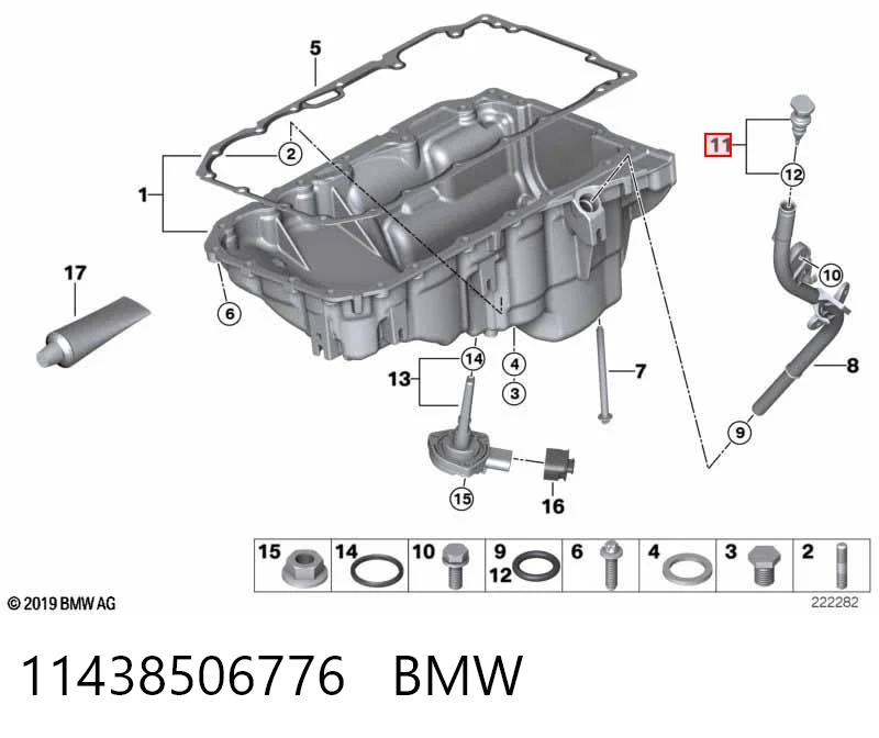 Sonda (indicador) do nível de óleo no motor BMW X1 E84 ao melhor preço