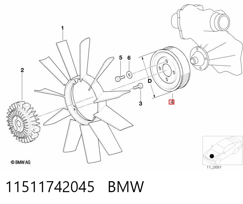 11511742045 BMW