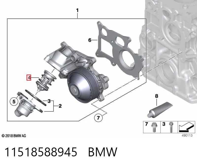 11518588945 BMW Termostato
