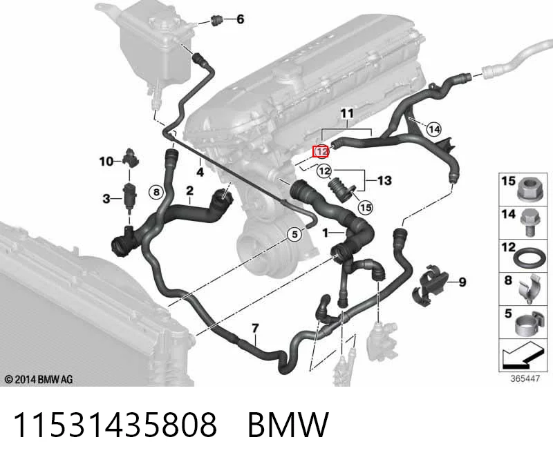11531435808 BMW Vedante de tampa do gargalho de enchimento de óleo