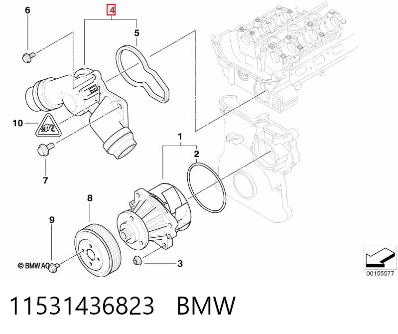 11531436823 BMW Termostato