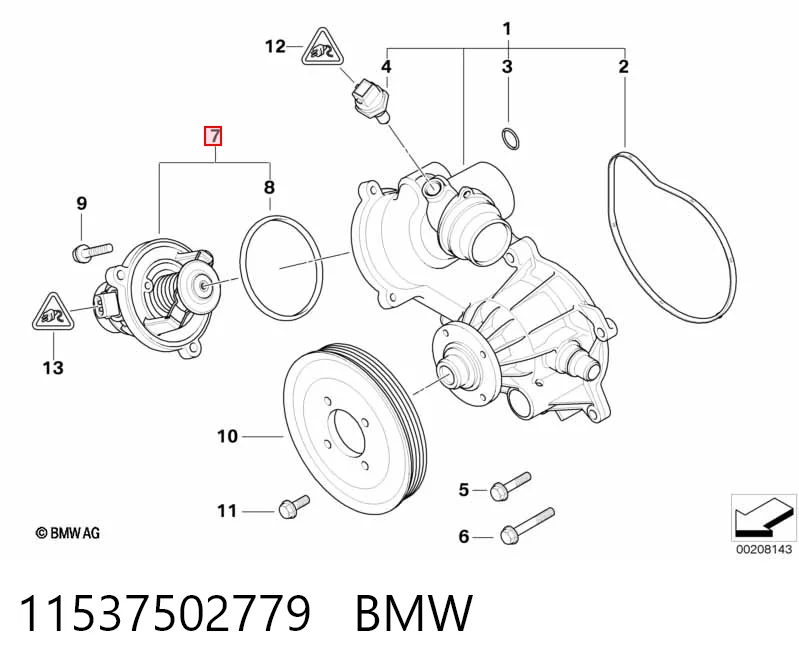 11537502779 BMW Termostato