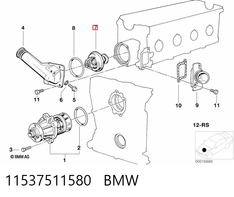 11537511580 BMW Termostato