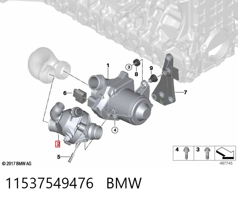 11537549476 BMW Termostato