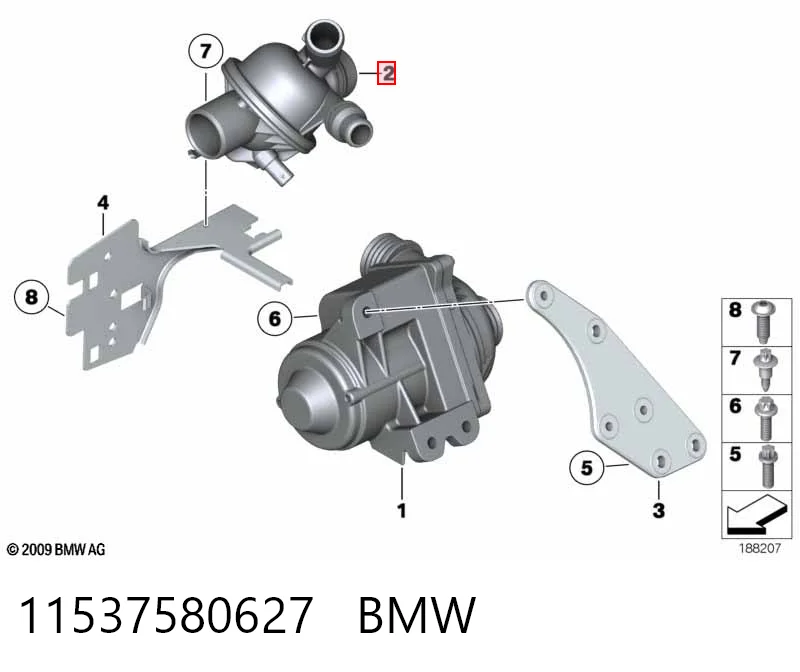 11537580627 BMW Termostato