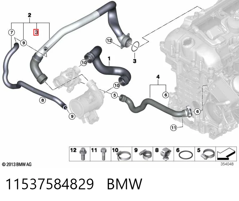 11537584829 BMW Vedante de termostato