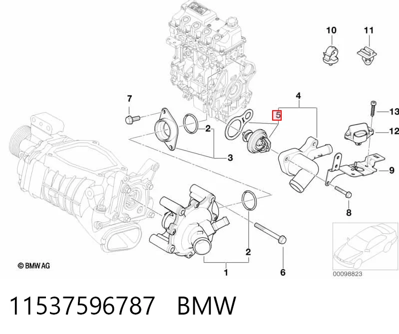 11537596787 BMW Termostato