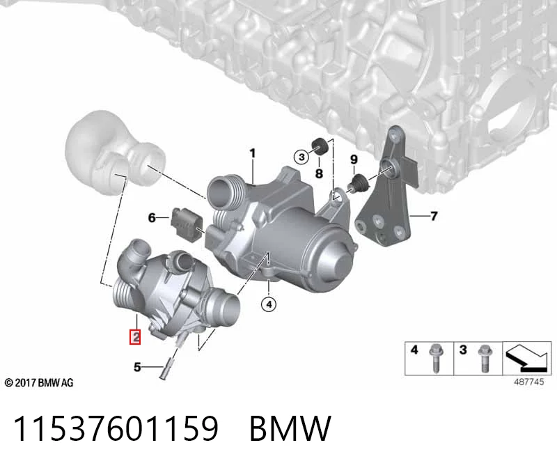 11537601159 BMW Termostato