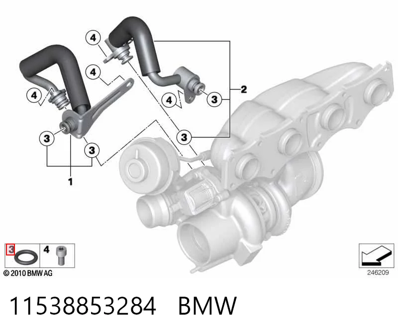 11538853284 BMW Vedante de tampa do gargalho de enchimento de óleo