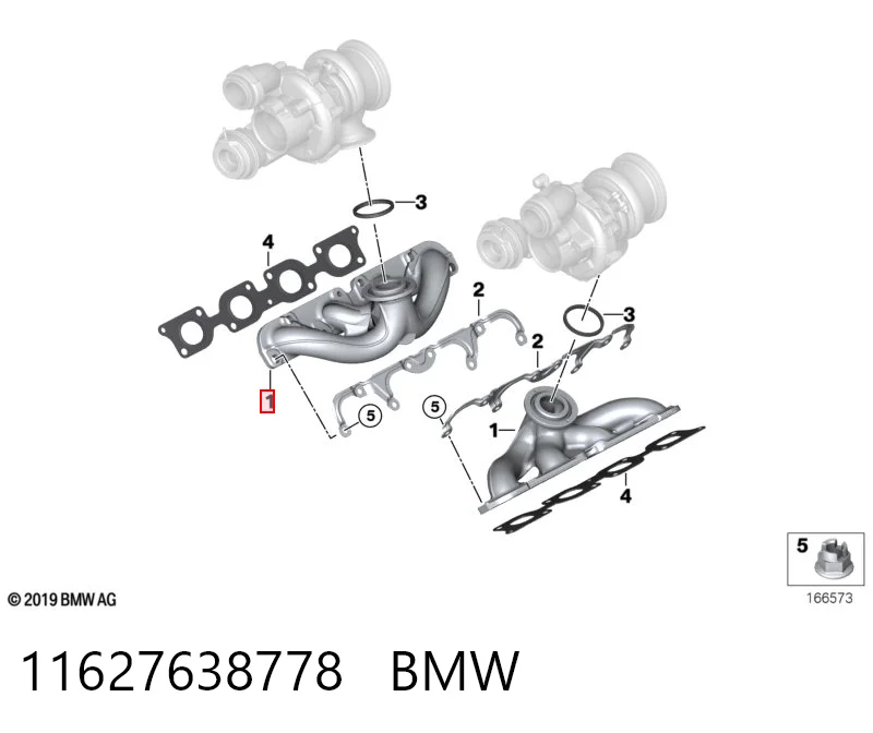 Tubo coletor de escape BMW 7  F01, F02, F03, F04 ao melhor preço