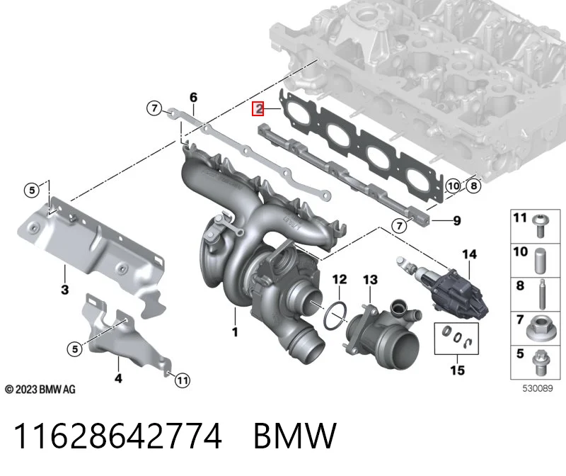 Vedante de tubo coletor de escape BMW 6  G32 ao melhor preço