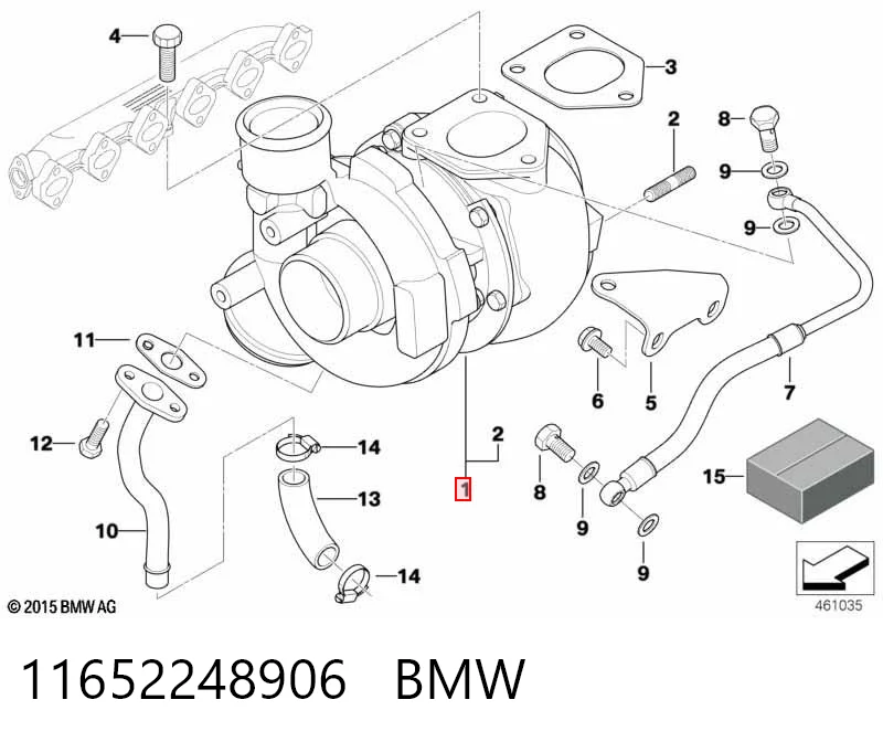 11652248906 BMW Turbina