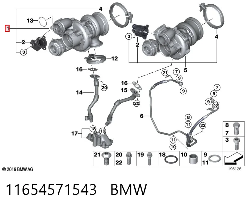 11654571543 BMW Turbina