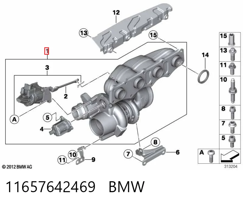 11657642469 BMW Turbina