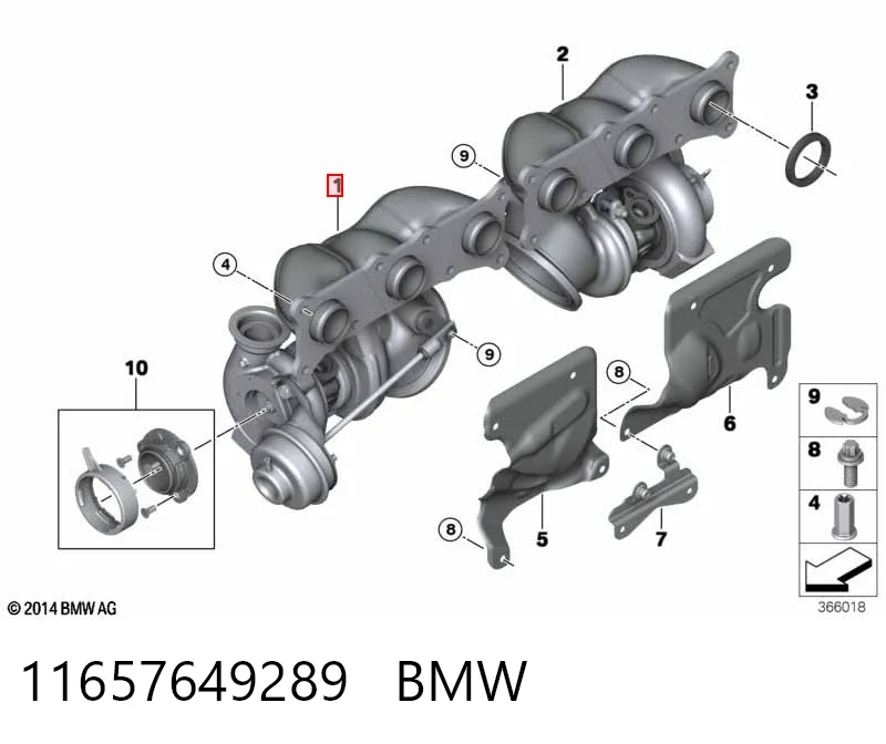 11657649289 BMW Turbina