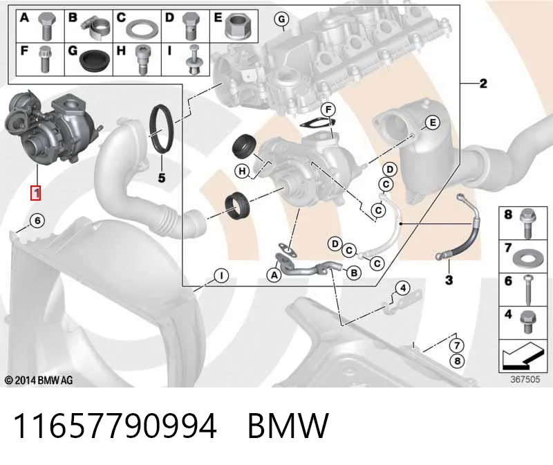 11657790994 BMW Turbina