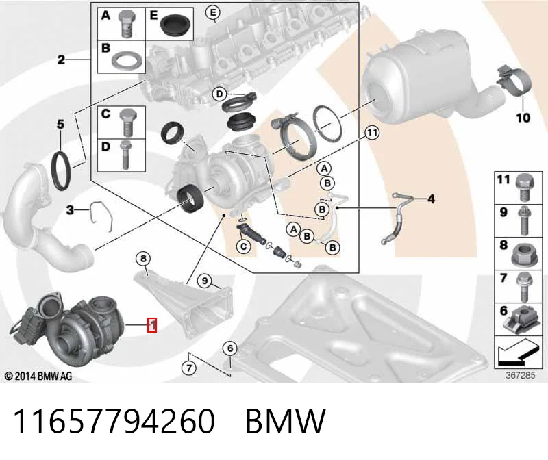 11657794260 BMW Turbina