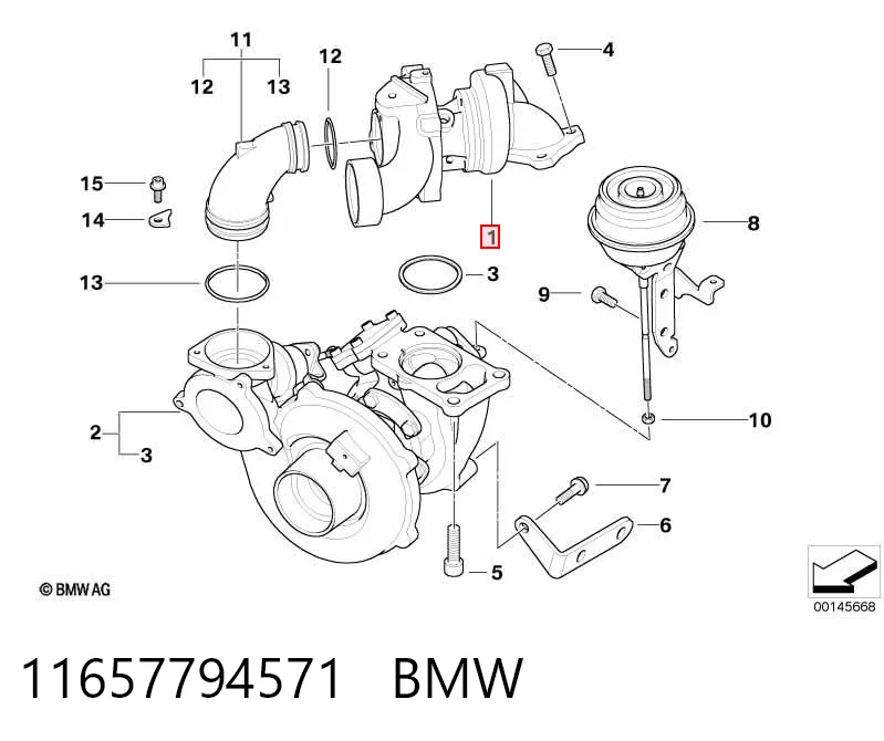 11657794571 BMW Turbina