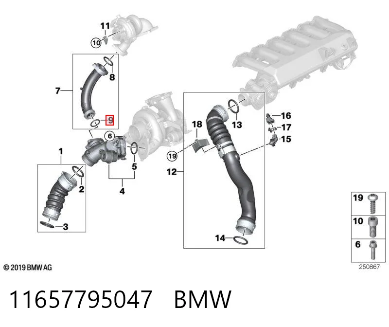 11657795047 BMW Vedante de tampa do gargalho de enchimento de óleo