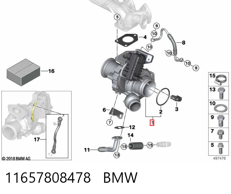 11657808478 BMW Turbina