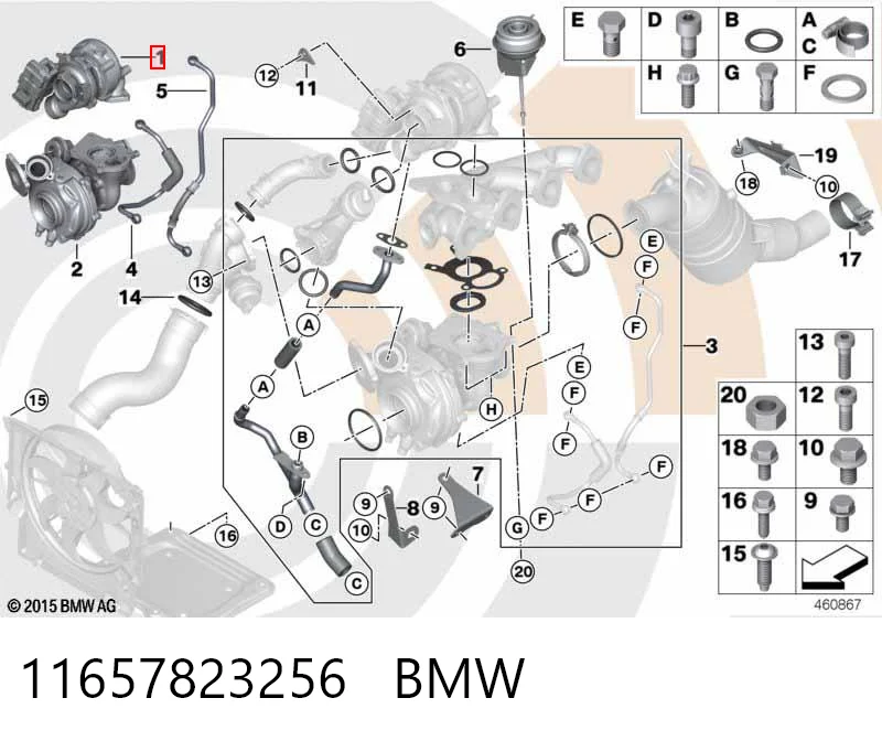 11657823256 BMW Turbina