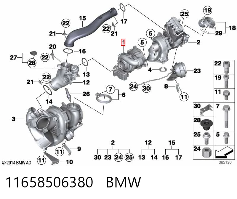11658506380 BMW Turbina