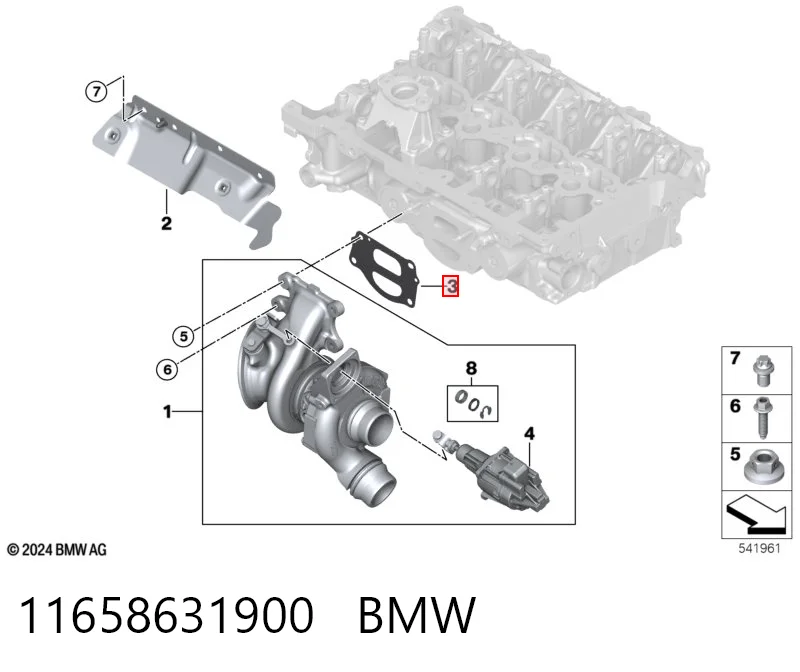 Vedante de tubo coletor de escape BMW 3  G21, G81 ao melhor preço