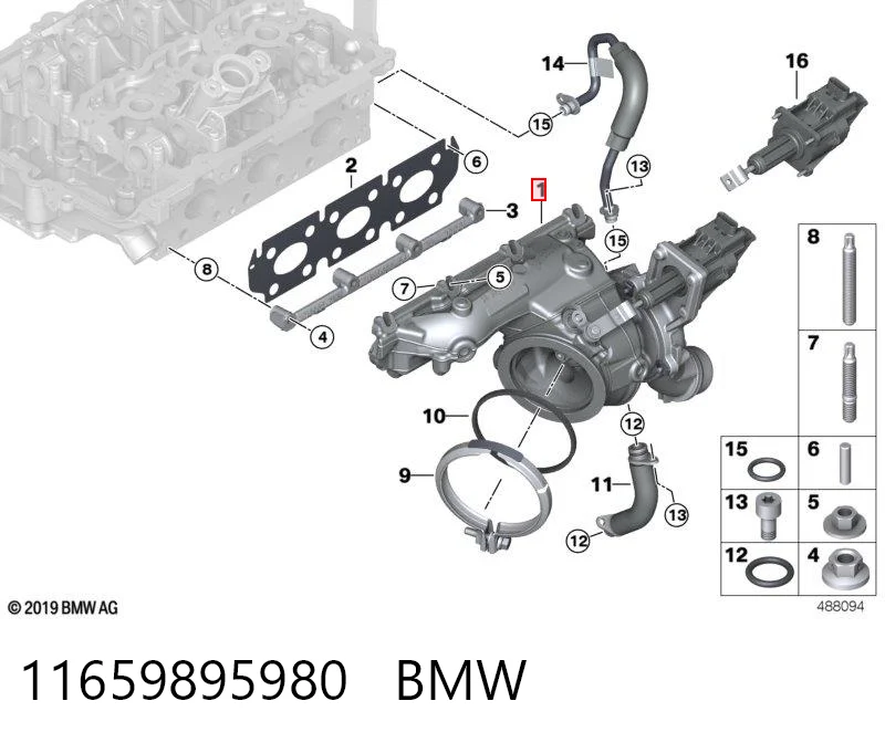 11659895980 BMW Turbina