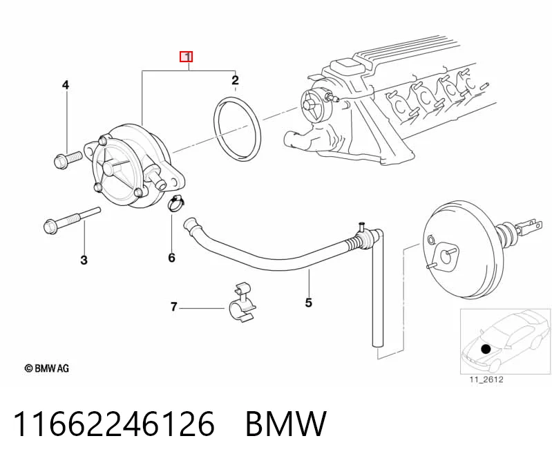 Bomba a vácuo para BMW 3  E36