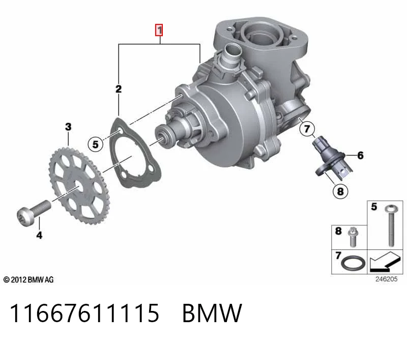 11667611115 BMW Bomba a vácuo